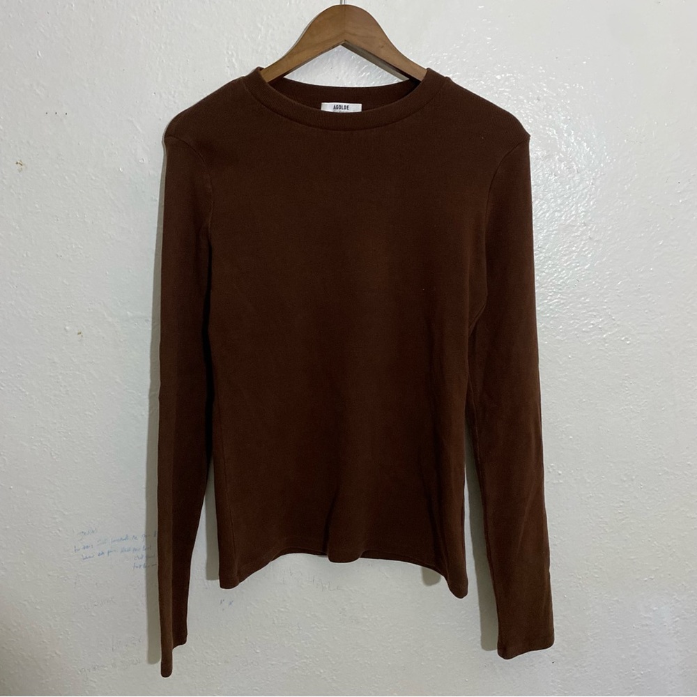 Agolde Chocolate Long Sleeve Top